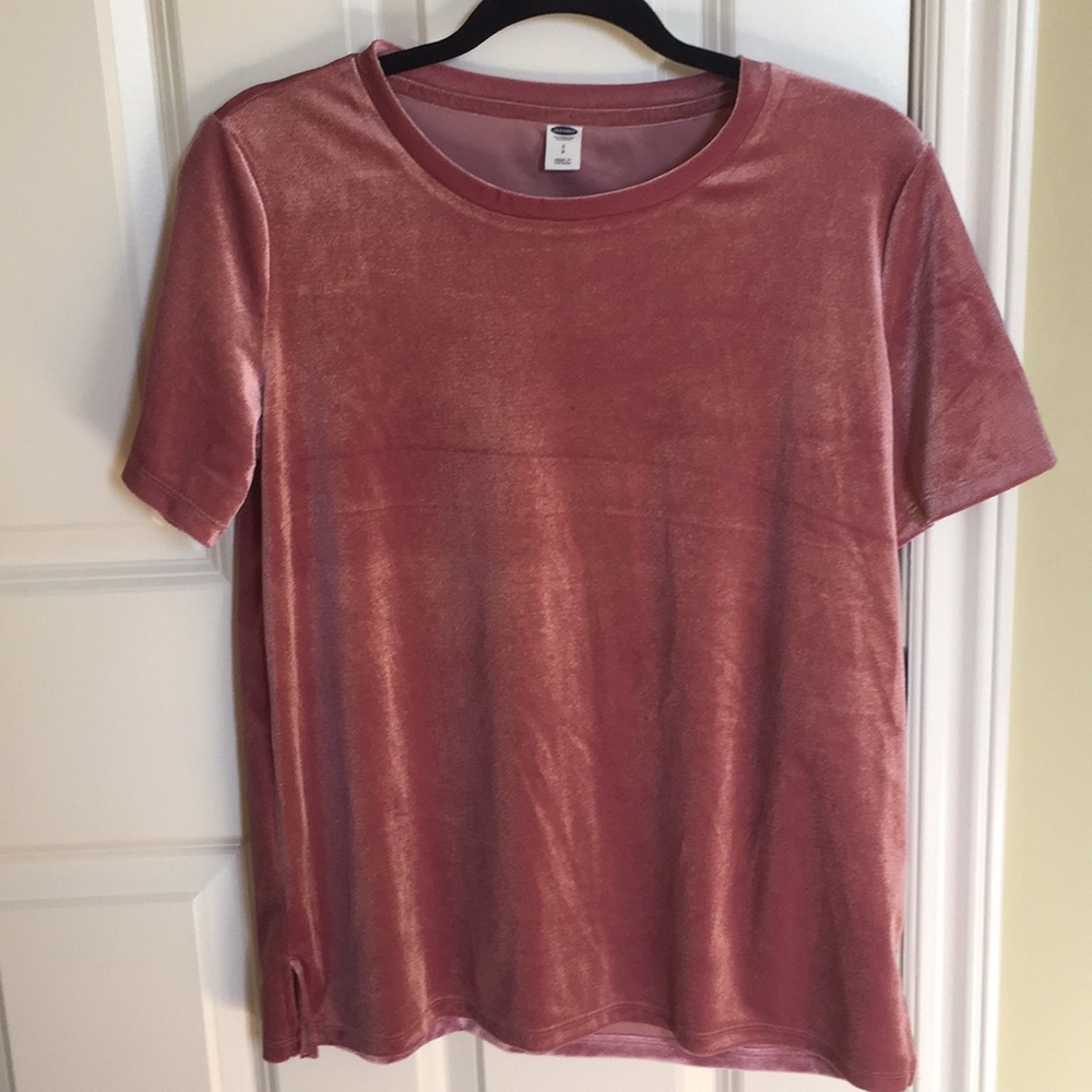 Old Navy Pink Velvet Tee